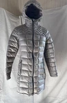 Michael Kors Down Fill Grey Puffer Coat Hood Pockets Packable Lt Weight Size Xs. Fixed Price $38.00.