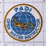 Padi Open Water Instructor Patch Hook & Iron-on New B676. Fixed Price $8.28.