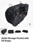Hollis Storage Pocket With Snaps. Fixed Price $65.00.