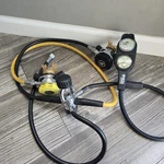 Mares Mr 12 Scuba Regulator Set Flat Brass Used Untested. Fixed Price $131.96.