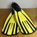 Mares Avanti Quattro + Small Yellow Open Heel Scuba Diving And Snorkeling Fins. Fixed Price $171.00.