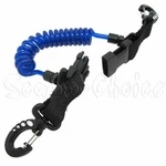 Scuba Diving Shark Coil Lanyard With Snaps And Quick Release Buckles (blue). Fixed Price $15.99.
