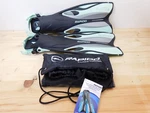 Rapido Boutique Collection Adjustable Open Heel Swim Fins Flippers Adult 6-9 S/m. Fixed Price $32.00.