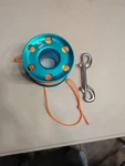 Ist Aluminum Scuba Spool 90 Total Feet Diving Line Reel Orange Safety Stop 15FT. Fixed Price $34.99.