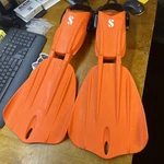 Scubapro - Seawing Nova Gorilla Fins Large Orange Diving Open Heel. Fixed Price $243.00.