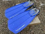 Tusa Liberator X-ten Open Heel Scuba Diving Snorkle Fins, Blue, Size Small. Fixed Price $27.99.
