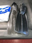 Cressi Pro Light Open Heel Scuba Dive Fins - Black, Size: Medium/large. Fixed Price $79.95.