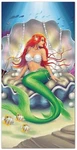 Hawaiian Beach Bath Towel Mermaid Hula Girl Sea Life Pearls Aloha Gifts. Fixed Price $18.69.