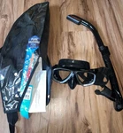 Tusahyperdry Adult Travel Mask Combo Set Scuba Diving Snorkeling Blk. Fixed Price $52.27.