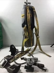 Aqualung Tank Bottle Regulator Holder Harness Scuba Diver Stand Weights Vintage. Fixed Price $248.95.