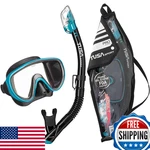 Tusa Sport Adult Serene Mask And Snorkel Combo Black/ocean GREENUC-1625PQB-OG. Fixed Price $86.96.