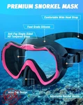 Vmkfuler Adult Snorkel Mask Set 180 Panoramic View Anti-fog Dry Top Silicone. Fixed Price $54.99.