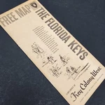Vintage Florida Keys And West Free Hotel Map Colony. Fixed Price $10.28.