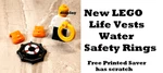 New Lego Vest Front Clips Orange Lot Of 4 Water Safety Lifeguard Coastguard. Fixed Price $7.38.