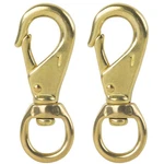 Aowesm 3-1/4 Brass Snap Hook 3/4 Swivel Eye Solid Clips Bags, Bel.... Fixed Price $28.17.