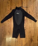 O Neill Men Hammer 2MM Back Zip Full Wetsuit Scuba Diving Black Sz. Large. Fixed Price $50.00.