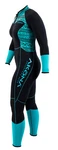 Akona 3MM Women's Front Zip Quantum Stretch Full Wetsuit Tiffany. Fixed Price $249.95.