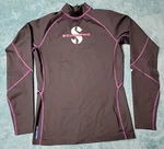 Scubapro Womens T-flex Long-sleeve Rash Shirt Guard Upf 80 Black Purple. Fixed Price $21.99.