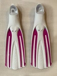 Oceanic Viper 2 Full Foot Fins , White/ Pink Reg Size 6/7 Us New. Fixed Price $64.00.
