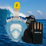 Sea Touch Full Face Snorkel Mask + Riffe 2MM Neoprene Dive Gloves Med Bundle. Fixed Price $30.25.