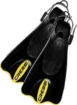 Cressi Sub Palau (saf) Short Blade Adjustable Fins Yellow/black S-m. Fixed Price $34.68.