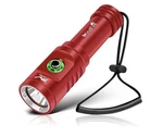 Windfire TS08/DM06 Led Flashlight 1800LM IP68 Rechargeable Li-ion 3.7V Red. Fixed Price $25.00.