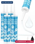 Paulinn Silicone Sealant, 100% Caulk Clear Waterproof For Rv, Kitchen,. Fixed Price $41.98.