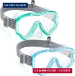 Vvinca Kids-goggles With Nose Cover, Diving Mask Elastic Fabric Strap Anti Fog. Fixed Price $34.92.