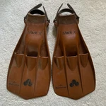 Vintage Amf Swimaster Mark X Scuba Diving Fins Flippers Brown Adjustable Usa. Fixed Price $64.98.