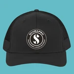 Black Trucker Hat Cap Adult Size. Fixed Price $29.99.
