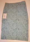 Lularoe Cassie Pencil Skirt Nwt Slate Blue White Design - Sz. Fixed Price $12.00.