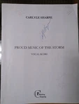Proud Music Of The Storm Carlyle Sharpe Walt Whitman Vocal Score 41 Page Book. Fixed Price $10.76.