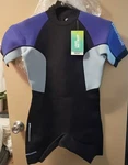 Sea-doo Ladies Shorty Wetsuit Size Black Purple Light Blue. Fixed Price $24.99.