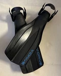 Oceanic Drive Open Heel Fins, Blue/black X-large Rare. Fixed Price $60.00.