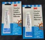 3M Marine Grade Black Mildew Resistant Silicone Tubes 1OZ 051135-08015 Lot Of 2. Fixed Price $15.99.