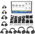 Glarks 121PCS 8 Size Heavy Duty Black Double Gripping Nylon Hose Clamps Set .... Fixed Price $34.00.