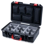 Black & Red Pelican 1485 Air Case With Padded Dividers Mesh Lid Organizer.. Fixed Price $285.00.