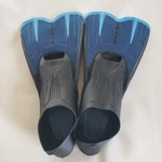 Used Cressi Agua Short Swim Full Foot Fins - 37/38 4/5 Blue. Fixed Price $14.99.