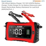 LITHIUM/LIFEPO4/LEAD Acid Battery Charger Smart Trickle 10-AM.... Fixed Price $34.88.