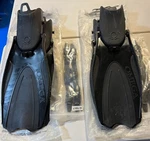 Omega Flip Amphibian Scuba Diving, Black, X-large, Walk On Land W/ Fins. Fixed Price $109.00.