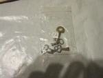 Antique Lot Of 5 Skeleton Eagle Lock Co Brass Barrel Furniture Set. Fixed Price $13.46.