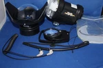 Sea & YS-01 Underwater Strobe Light With Accessories And Fisheye Lens. Fixed Price $499.00.