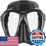 Cressi Big Eyes Evolution 2-LENS Diving Mask Clear/black/black Silver Mirrored. Fixed Price $172.33.