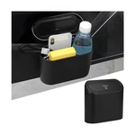 Norkmdi Car Trash Can With Lid, Mini Leakproof Portable Vehicle Garbage Black. Fixed Price $16.43.