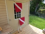 6' Rod Holder Flagpole And Dive Combo From South Wind Designs. Fixed Price $63.99.