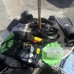 Sherwood Blizzard Scuba Regulator Set W/ Hoses, Mask, Fins, Light. Fixed Price $290.00.