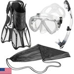 Phantom Aquatics Rapido Boutique Collection Mask Fin Snorkel Set Panoramic View. Fixed Price $81.40.