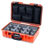 Orange & Black Pelican 1485 Air Case With Grey Dividers Mesh Lid Organizer.. Fixed Price $285.00.