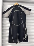Neosport 3MM Women Size 14 Shorty Wetsuit, Black/gray, Summer Scuba. Fixed Price $125.00.