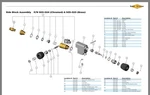 Kirby Morgan 505-024 Side Block Assembly For Kmb 18,28 And 37,47,57. Fixed Price $735.00.